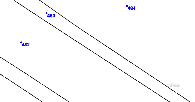 Parcela st. 206 v KÚ Ječmeniště, Katastrální mapa