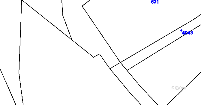 Parcela st. 255 v KÚ Ječmeniště, Katastrální mapa