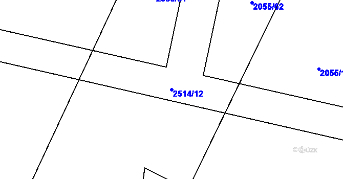 Parcela st. 2514/12 v KÚ Hůrka u Železné Rudy, Katastrální mapa