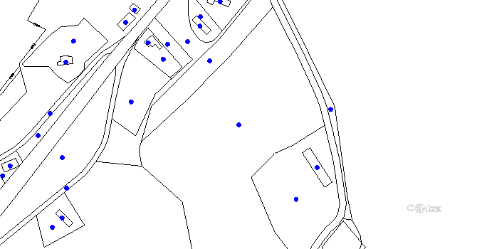 Parcela st. 98 v KÚ Kozlov u Velkého Újezdu, Katastrální mapa