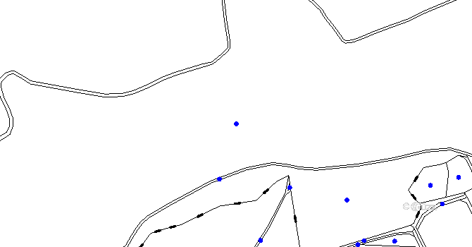 Parcela st. 205 v KÚ Kozlov u Velkého Újezdu, Katastrální mapa