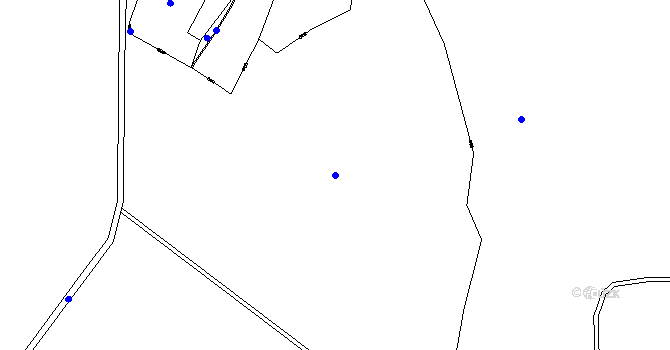 Parcela st. 215/3 v KÚ Štítov v Brdech, Katastrální mapa