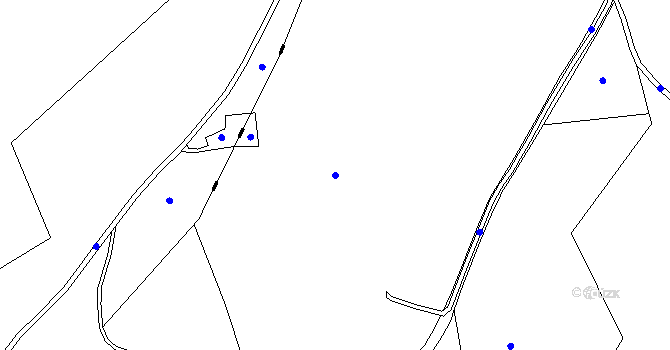 Parcela st. 5/1 v KÚ Obecnice v Brdech, Katastrální mapa
