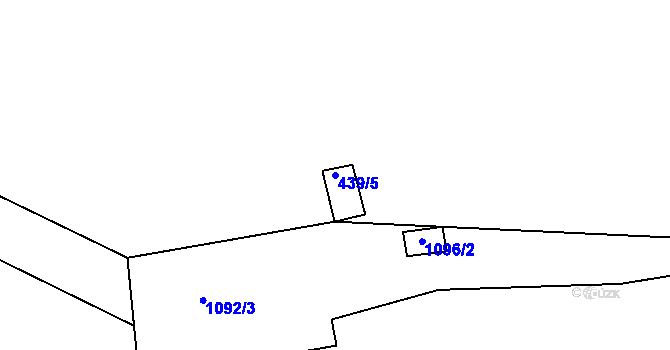 Parcela st. 439/5 v KÚ Dřemovice u Města Libavá, Katastrální mapa