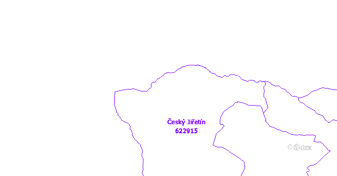 Katastrální mapa Český Jiřetín