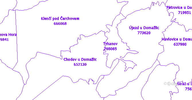 Katastrální mapa Chodov