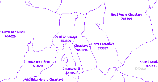 Katastrální mapa Chrastava