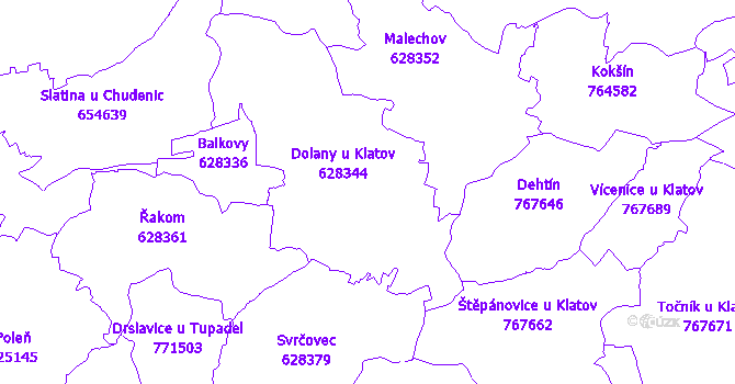 Katastrální mapa Dolany