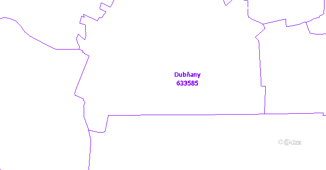 Katastrální mapa Dubňany