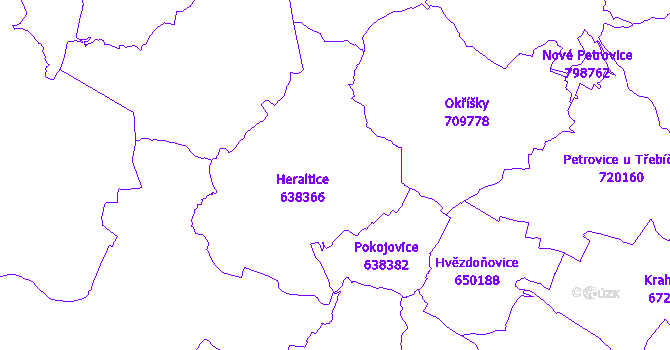 Katastrální mapa Heraltice