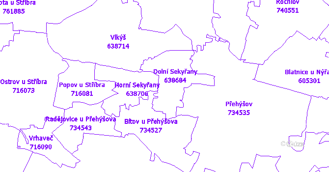 Katastrální mapa Heřmanova Huť