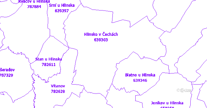 Katastrální mapa Hlinsko