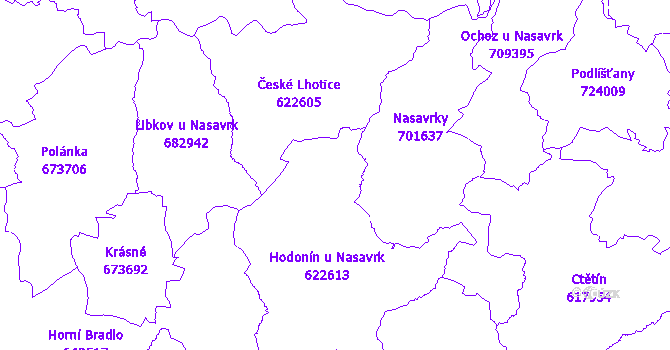 Katastrální mapa Hodonín