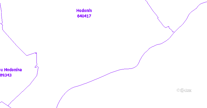 Katastrální mapa Hodonín