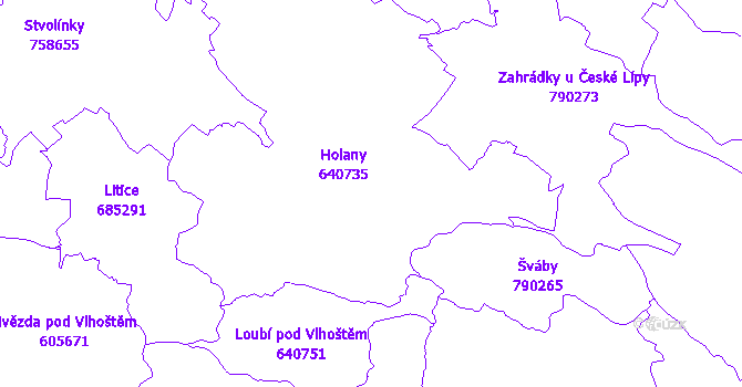 Katastrální mapa Holany