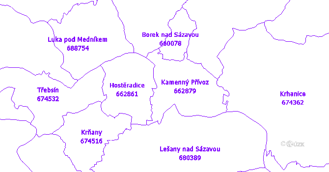 Katastrální mapa Kamenný Přívoz