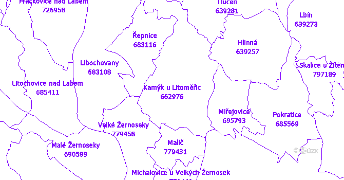 Katastrální mapa Kamýk