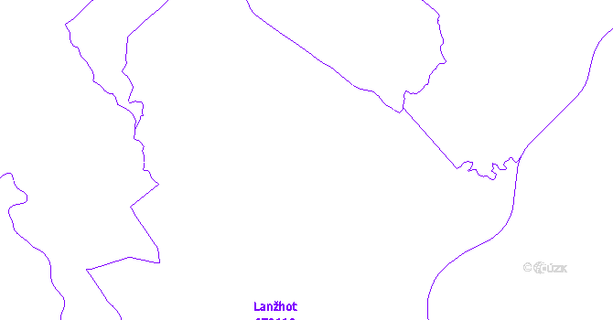 Katastrální mapa Lanžhot