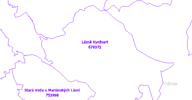 Katastrální mapa Lázně Kynžvart