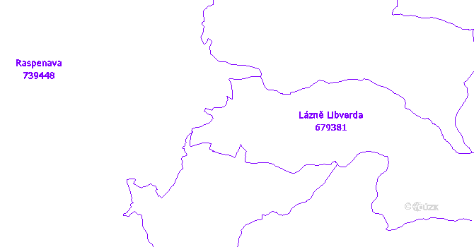 Katastrální mapa Lázně Libverda