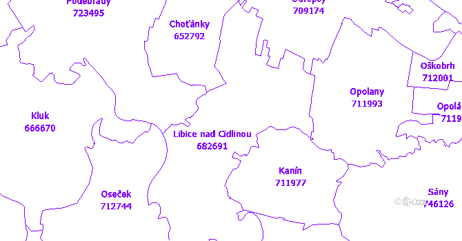Katastrální mapa Libice nad Cidlinou