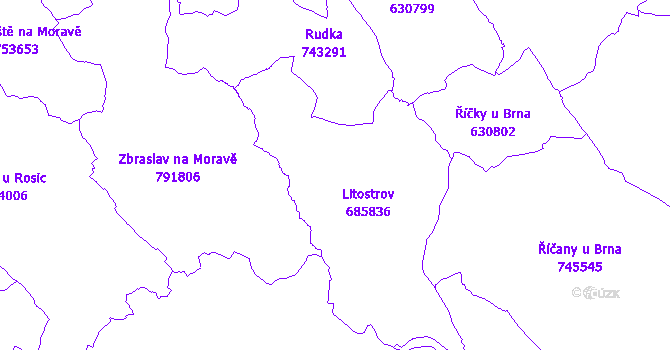 Katastrální mapa Litostrov