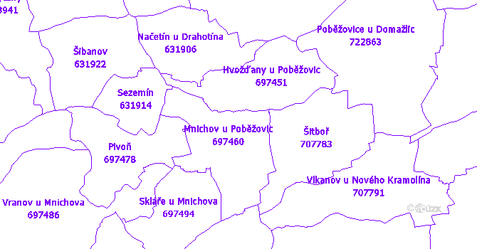 Katastrální mapa Mnichov