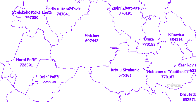 Katastrální mapa Mnichov