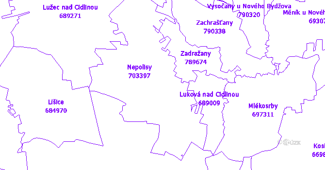 Katastrální mapa Nepolisy