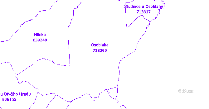 Katastrální mapa Osoblaha