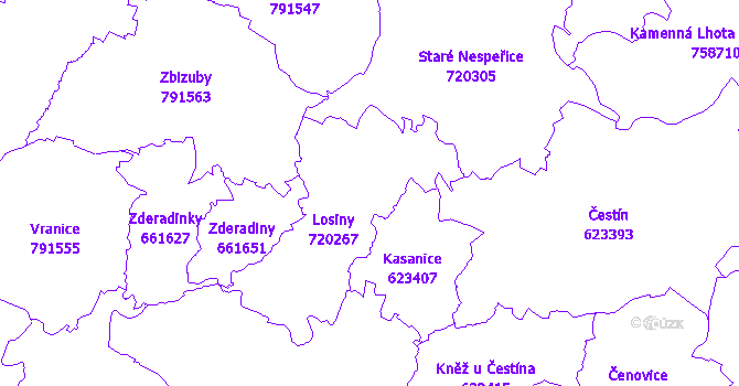 Katastrální mapa Petrovice II