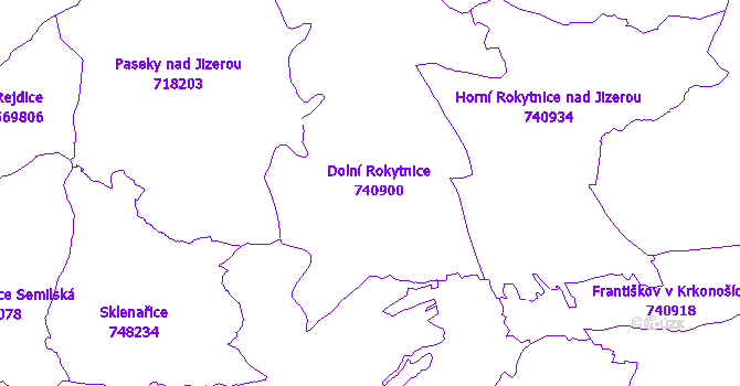Katastrální mapa Rokytnice nad Jizerou
