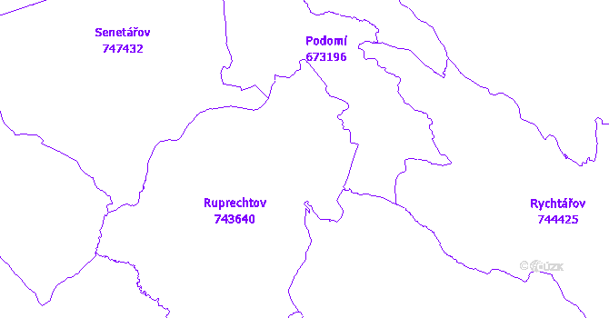 Katastrální mapa Ruprechtov