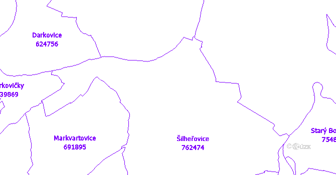 Katastrální mapa Šilheřovice