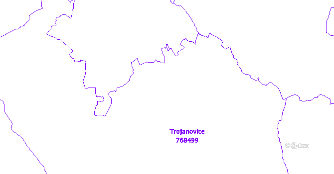Katastrální mapa Trojanovice