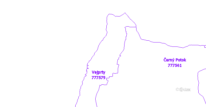 Katastrální mapa Vejprty