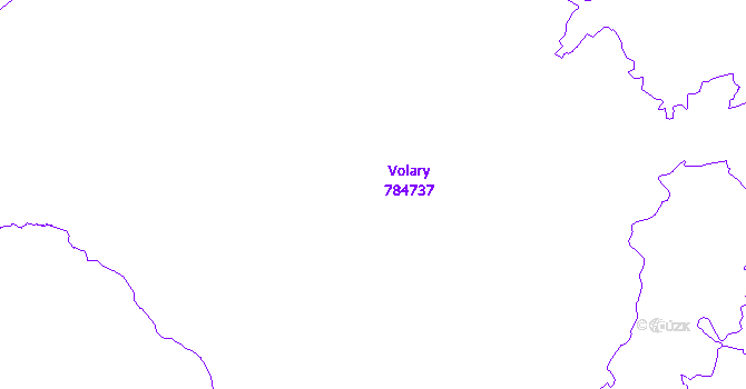 Katastrální mapa Volary