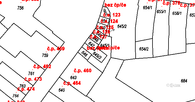 Ivanovice na Hané 120781000 na parcele st. 645/3 v KÚ Ivanovice na Hané, Katastrální mapa