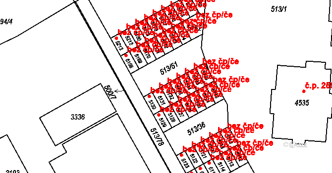 Šumperk 44948000 na parcele st. 5132 v KÚ Šumperk, Katastrální mapa