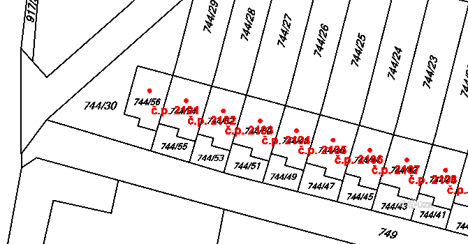 Objekt 38207001, Katastrální mapa