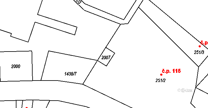 Josefův Důl 38442001 na parcele st. 251/4 v KÚ Dolní Maxov, Katastrální mapa