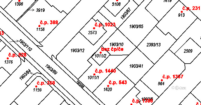 Havlíčkův Brod 38685001 na parcele st. 1011/2 v KÚ Havlíčkův Brod, Katastrální mapa
