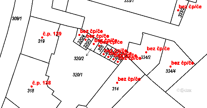 Krnov 39521001 na parcele st. 324 v KÚ Krnov-Horní Předměstí, Katastrální mapa