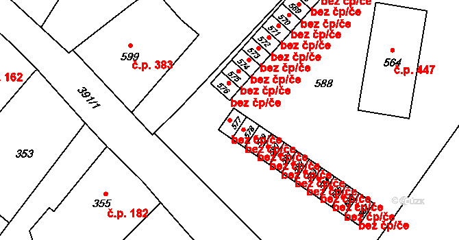 Vrbno pod Pradědem 40185001 na parcele st. 577 v KÚ Vrbno pod Pradědem, Katastrální mapa
