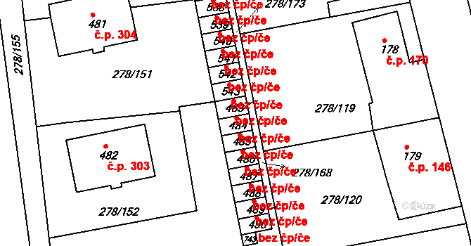 Nezvěstice 42824001 na parcele st. 484 v KÚ Nezvěstice, Katastrální mapa