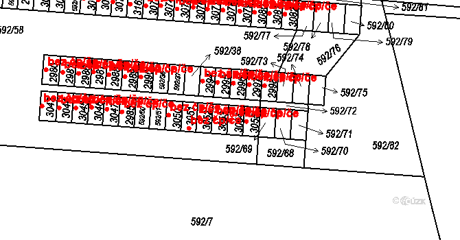 Milevsko 43180001 na parcele st. 3054 v KÚ Milevsko, Katastrální mapa