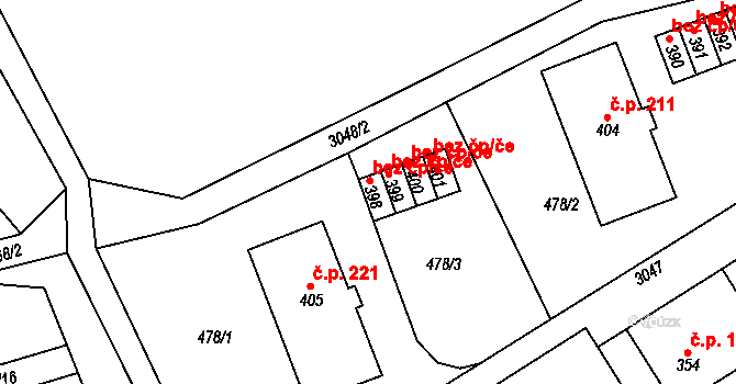 Sopotnice 45497001 na parcele st. 399 v KÚ Sopotnice, Katastrální mapa