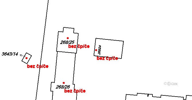 Praha 7 46805001 na parcele st. 268/24 v KÚ Břevnov, Katastrální mapa