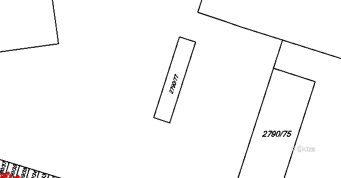 Holešov 47586001 na parcele st. 2790/77 v KÚ Holešov, Katastrální mapa