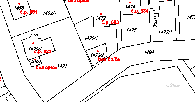 Český Těšín 87300001 na parcele st. 1473/2 v KÚ Český Těšín, Katastrální mapa